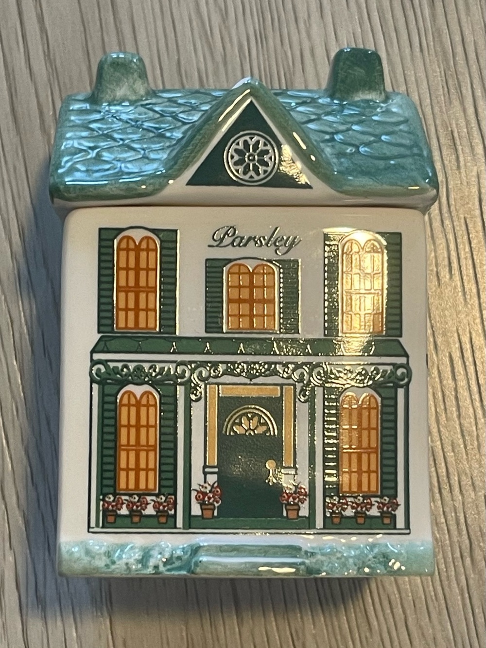 Vintage Avon Spice Village Parsley Cottage
Spice Jar